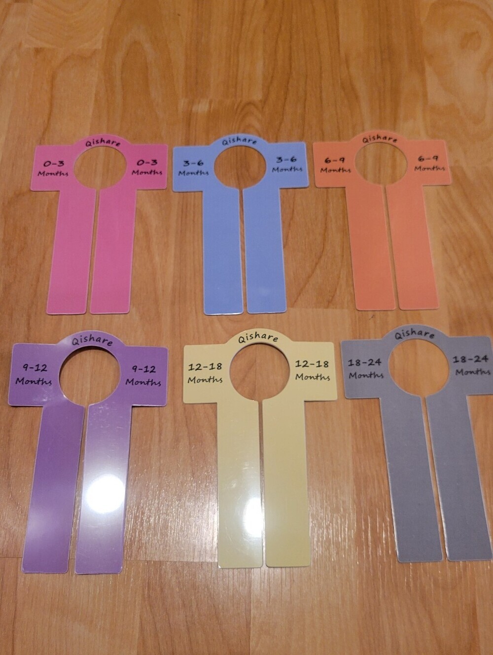 Nursery Closet Size Dividers Baby Clothing Organizer Size Divider Set